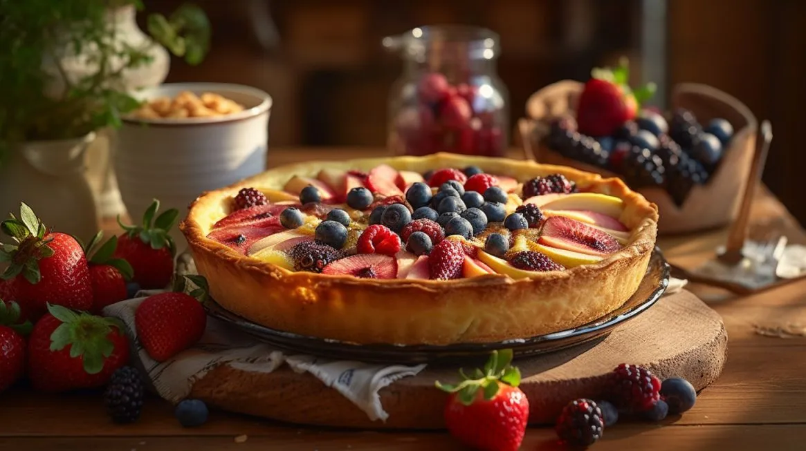 Fitness Focus Rezept Quiche mit Äpfeln und Beeren